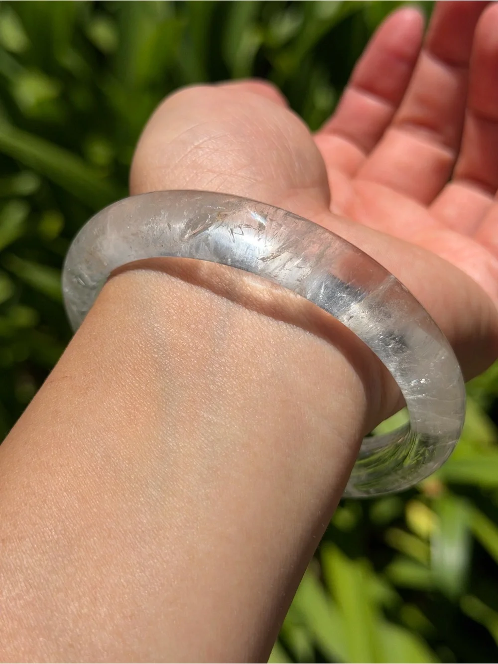 65mm inner diameter high quality clear quartz bangle 1560